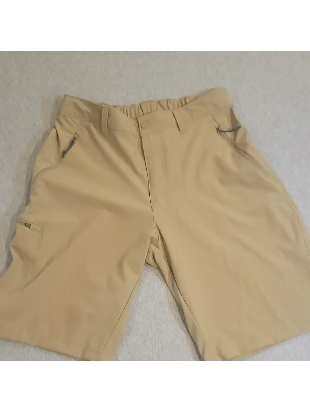 Columbia Men's Beige Chino Shorts Flat Front 8